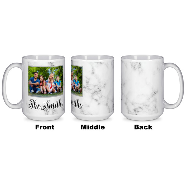 Family Photo and Name Coffee Mug - 15 oz - White APPROVAL