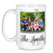 Family Photo and Name Coffee Mug - 15 oz - White