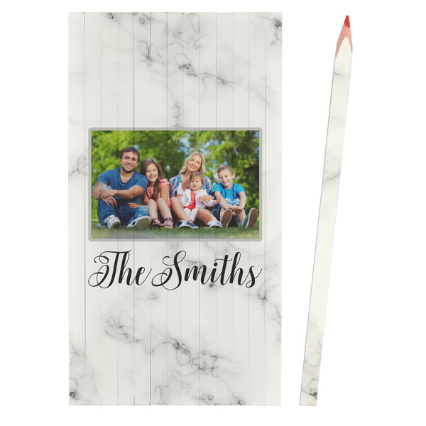 Family Photo and Name Colored Pencils - Front View
