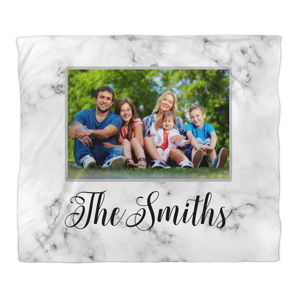 Family Photo and Name Comforter - King - Front