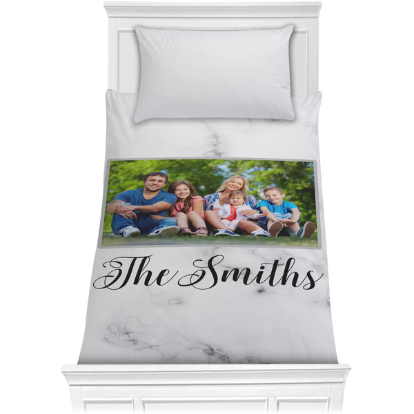 Custom Family Photo and Name Comforter - Twin XL