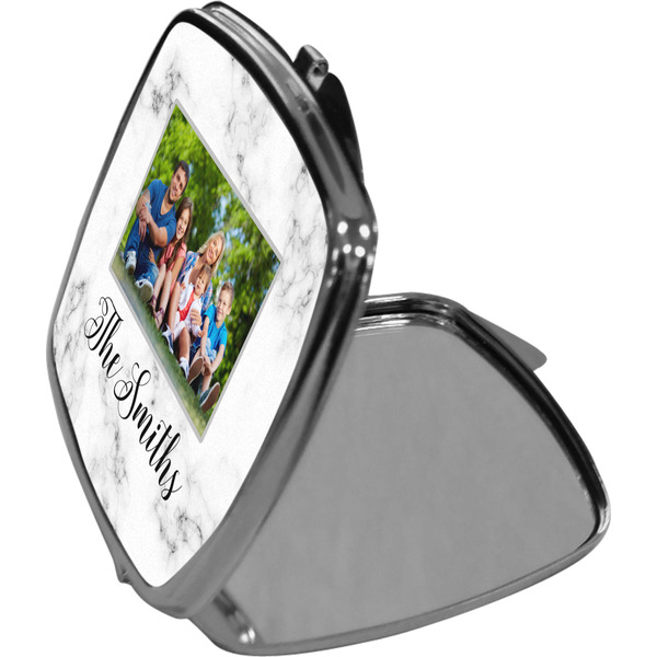 Family Photo and Name Compact Mirror (Side View)