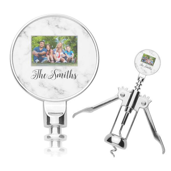 Custom Family Photo and Name Corkscrew