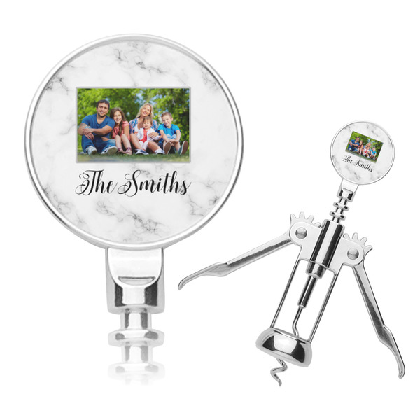 Custom Family Photo and Name Corkscrew
