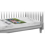 Family Photo and Name Crib Fitted Sheet