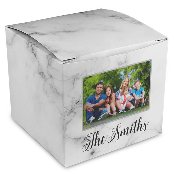 Custom Family Photo and Name Cube Favor Box