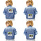 Family Photo and Name Custom Shape Iron On Patches - XXL - Set of 4 - Approval