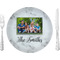 Family Photo and Name 10" Glass Lunch / Dinner Plate
