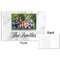 Family Photo and Name Disposable Paper Placemat - Front & Back