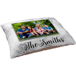 Family Photo and Name Indoor Dog Bed - Large