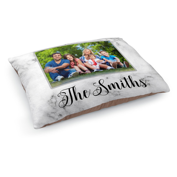Custom Family Photo and Name Indoor Dog Bed - Medium