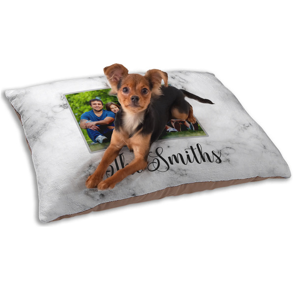 Family Photo and Name Dog Bed - Small LIFESTYLE
