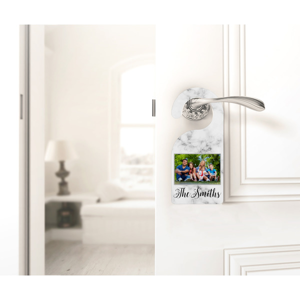 Family Photo and Name Door Hanger - LIFESTYLE