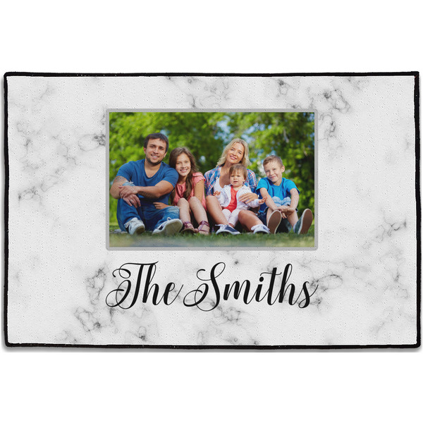 Custom Family Photo and Name Door Mat - 36" x 24"