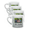Family Photo and Name Double Shot Espresso Mugs - Set of 4 Front