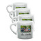 Family Photo and Name Double Shot Espresso Cups - Set of 4