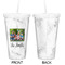 Family Photo and Name Double Wall Tumbler with Straw - Approval