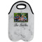 Family Photo and Name Double Wine Tote - Flat
