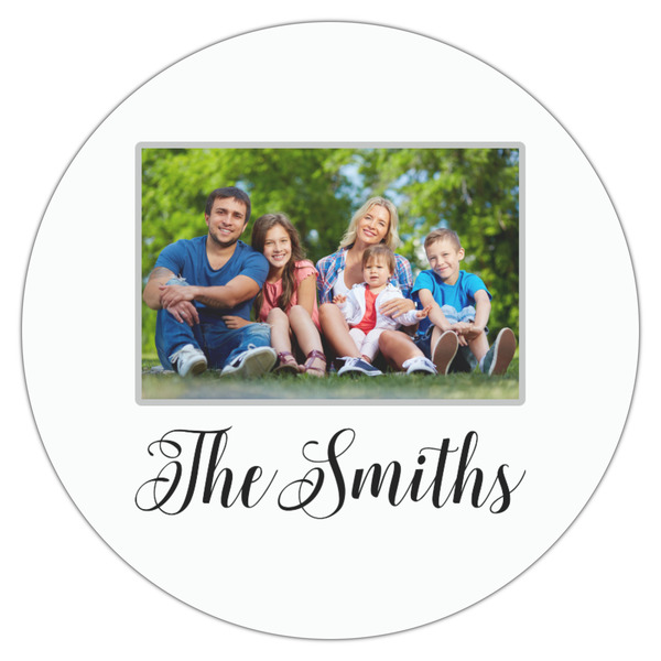 Family Photo and Name Drink Topper - Medium - Single
