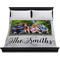 Family Photo and Name Duvet Cover - King - On Bed - No Prop