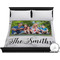 Family Photo and Name Duvet Cover - King - On Bed
