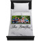 Family Photo and Name Duvet Cover - Twin - On Bed - No Prop