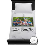 Family Photo and Name Duvet Cover - Twin XL