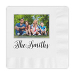 Family Photo and Name Embossed Decorative Napkins