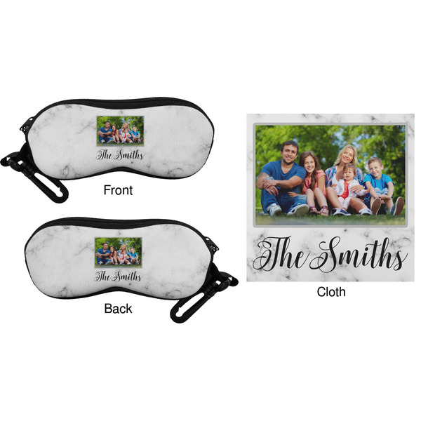 Family Photo and Name Eyeglass Case & Cloth (Approval)