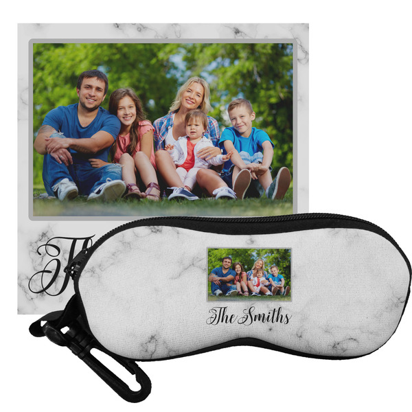 Custom Family Photo and Name Eyeglass Case & Cloth