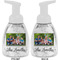 Family Photo and Name Foam Soap Bottle - White - Front & Back