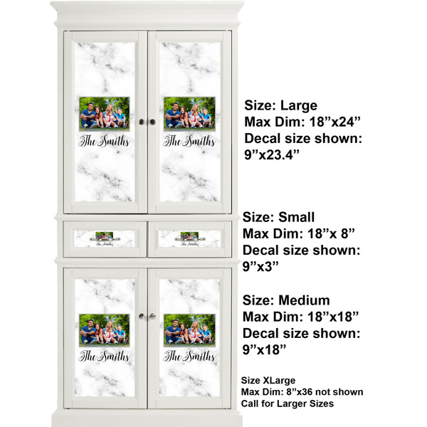 Family Photo and Name Full Cabinet (Show Sizes)