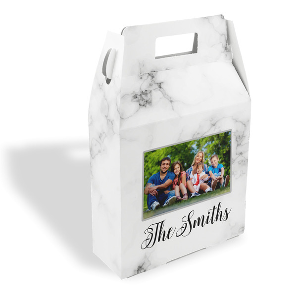 Custom Family Photo and Name Gable Favor Box