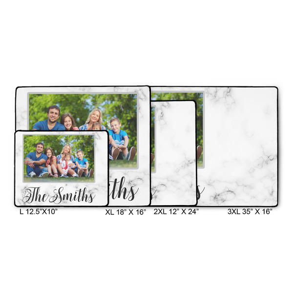 Family Photo and Name Gaming Mats - Size Chart