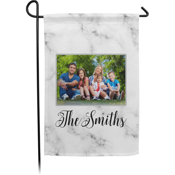 Custom Family Photo and Name Garden Flag