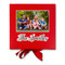 Family Photo and Name Gift Boxes with Magnetic Lid - Red - Approval