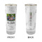Family Photo and Name Glass Shot Glass - 2oz - Single - Front & Back