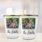 Family Photo and Name Glass Shot Glass - Gold Rim - Lifestyle