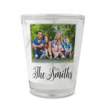 Family Photo and Name Glass Shot Glass - 1.5 oz - Single