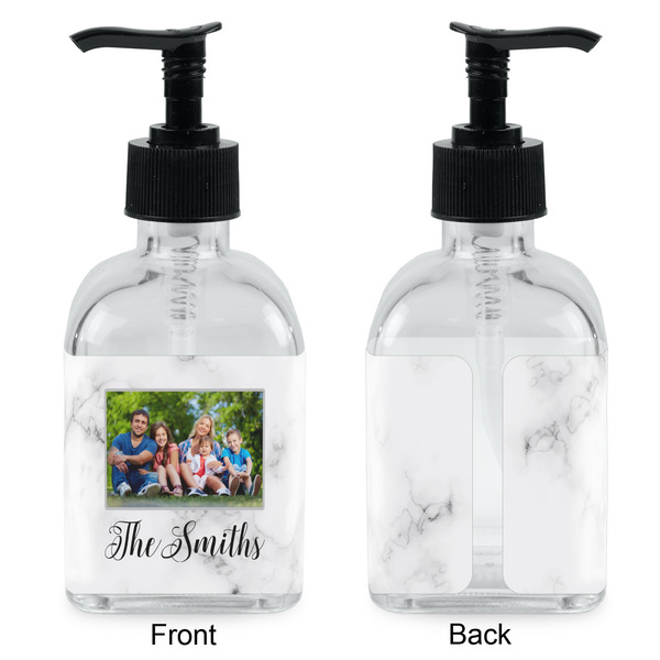 Family Photo and Name Glass Soap/Lotion Dispenser - Approval