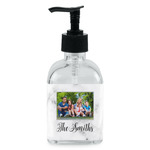 Family Photo and Name Glass Soap & Lotion Bottle - Single Bottle