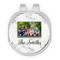 Family Photo and Name Golf Ball Marker - Hat Clip - Silver