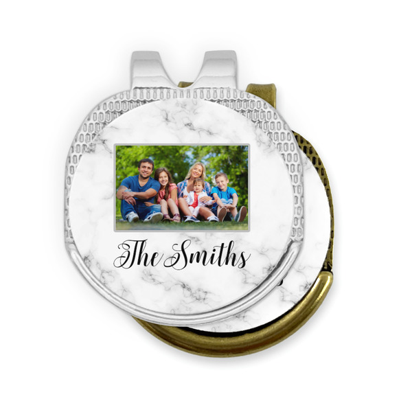Family Photo and Name Golf Ball Marker Hat Clip - PARENT/MAIN