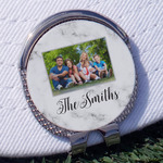 Family Photo and Name Golf Ball Marker - Hat Clip