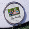 Family Photo and Name Golf Ball Marker Hat Clip - Silver - Front