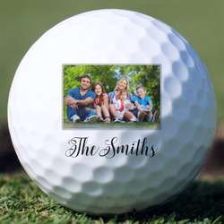 Family Photo and Name Golf Balls - Non-Branded - Set of 12