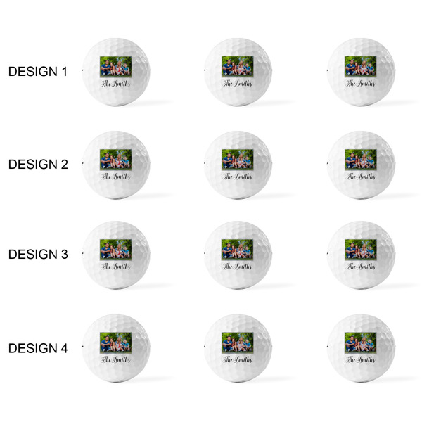 Family Photo and Name Golf Balls - Titleist - Set of 12 - APPROVAL
