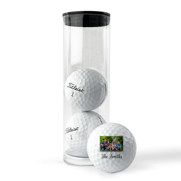 Family Photo and Name Golf Balls - Titleist - Set of 3 - PACKAGING