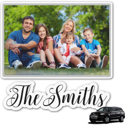 Family Photo and Name Graphic Car Decal