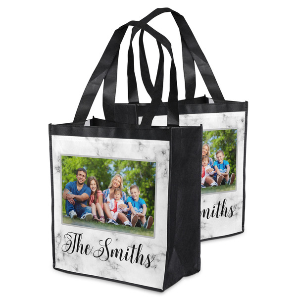 Family Photo and Name Grocery Bag - MAIN